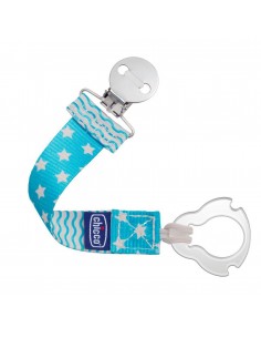 Chicco catenella portasucchietto Fashion Clip Azzurro