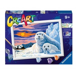 Ravensburger CreArt Serie D Foche sul Ghiaccio