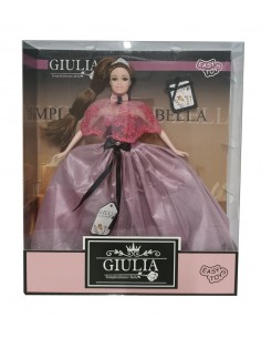 Bambola con Vestito da Sera Viola