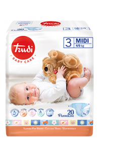 Trudi Baby Care Pannolini Tg. 3 Midi 4-9kg 20pz