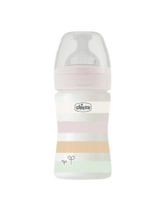 Chicco Biberon Well Being 0m+ Flusso Lento 150ml Silicone Bimba