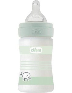 Chicco Biberon Well Being Vetro 0m+ Flusso Lento 150ml Silicone Bimbo