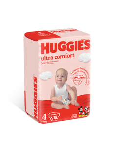 Huggies Pannolini Ultra Comfort Tg. 4 Maxi 7-18kg 18pz