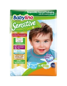 Babylino Sensitive Tg.7 Extra Large 15+ kg 14pz