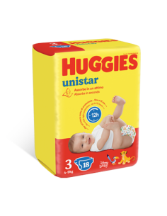 Huggies Pannolini Unistar Tg. 3 Midi 4-9kg 18pz