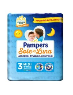 Pampers Sole Luna Tg.3 Midi 4-9kg 20pz