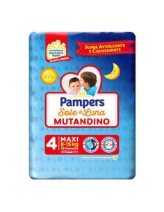 Pampers Sole Luna Mutandino Tg.4 Maxi 8-15kg 15pz