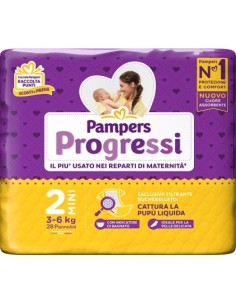 Pampers Progressi Tg.2 Mini 3-6kg 28pz