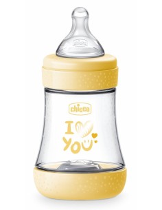 Chicco Biberon Perfect 5 0m+ Flusso Lento 150ml Giallo