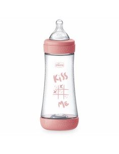 Chicco Biberon Perfect 5 4m+ Flusso Veloce 300ml Rosa