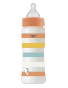Chicco Biberon Well Being 4m+ Flusso Veloce 330ml Silicone Neutro
