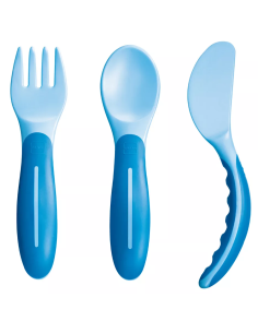Mam Set Posate 3pz Azzurro