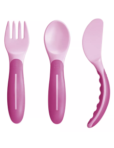 Mam Set Posate 3pz Rosa