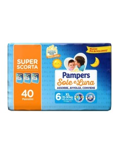 Pampers Sole Luna Tg.6 Extralarge 15-30kg Tripack