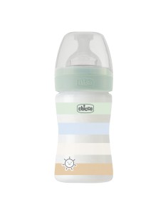 Chicco Biberon Well Being 0m+ Flusso Lento 150ml Silicone Bimbo