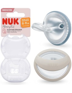 Nuk Succhietto Mommy Feel 0-9m Silicone Bimbo 2pz