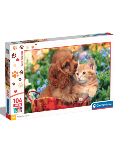 Clementoni Puzzle Cute Friends 104 Pezzi Maxi
