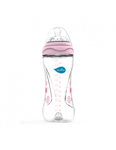 Nuvita Biberon 3m+ 330ml Silicone Rosa