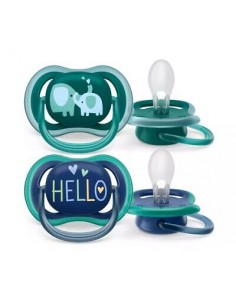 Avent Succhietto Ultra Air 18m+ Silicone Bimbo 2pz