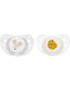 Chicco Succhietto Air Lumi 16-36m Silicone 2pz