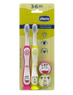 Chicco Spazzolini Hippo Panda 3-6 anni Bimba 2pz