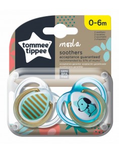 Tommee Tippee Succhietto Moda 0-6m Silicone Bimbo 2pz