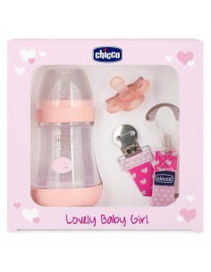 Chicco Set Biberon Lovely Baby Girl 3pz