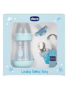 Chicco Set Biberon Lovely Baby Boy 3pz