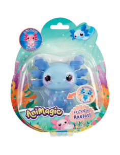 Animagic Let's Glo Axolotl Azzurro