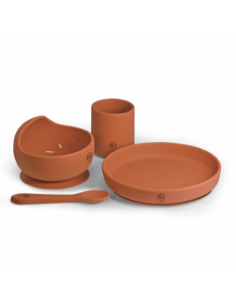 J Bimbi Set Pappa in Silicone 4pz Toffee