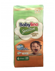 Babylino Sensitive Tg.6 Extra Large Tripack 13-18kg 38pz