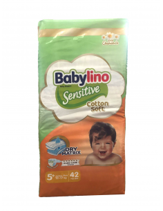 Babylino Sensitive Tg.5+ Junior Tripack 13-27kg 42pz