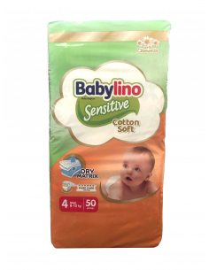 Babylino Sensitive Tg.4 Maxi Tripack 8-13kg 50pz