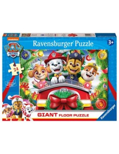 Ravensburger Giant Puzzle Natale con i Paw Patrol 24 Pezzi