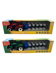 Trattore con Aratro ODG 871 Colori Assortiti