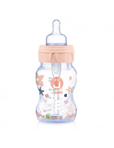 J Bimbi Biberon Trendy 0m+ Flusso Lento 160ml Pesca