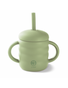 J Bimbi My Home Cup 160ml 6m+ Silicone Pistacchio