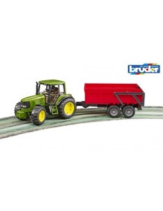 Bruder Trattore John Deere 6920 con rimorchio
