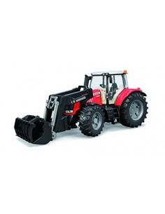 Bruder Trattore Massey Ferguson con Ruspa