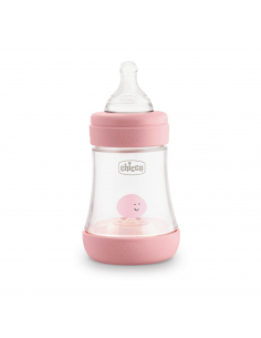 Chicco Biberon Anticolica Perfect 5 0m+ Flusso Lento 150ml Rosa