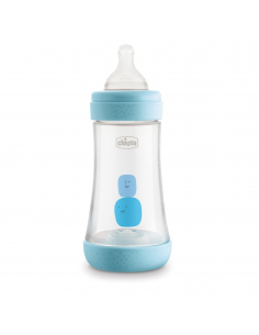 Chicco Biberon Anticolica Perfect 5 2m+ Flusso Medio 240ml Azzurro