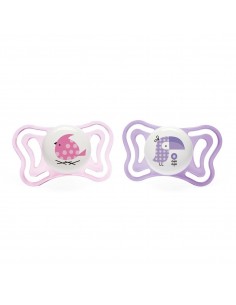 Chicco Succhietto PhysioForma Light 2-6m Silicone Bimba 2pz