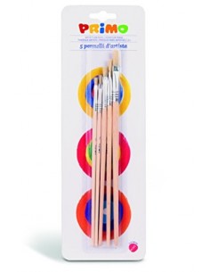 Pennelli Punta Piatta 5Pz