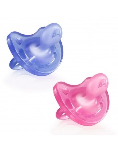Chicco Gommotto PhysioForma 16-36m Silicone Bimba 2pz