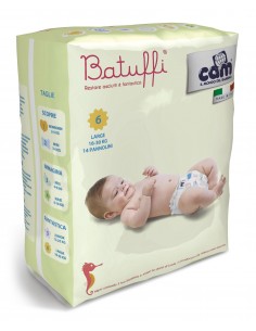 Cam Batuffi  Pannolini Tg.6 Extralarge 16-30kg 14pz