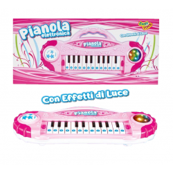 Pianola Elettronica con Luci Rosa