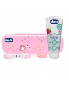 Chicco Set Igiene Primi dentini 12 mesi + Rosa