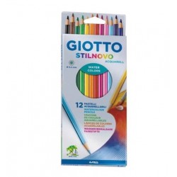 Giotto Stilnovo Acquarell Astuccio 12 Pastelli Acquerellabili