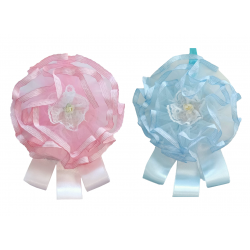 Coccarda Nascita Tulle 030 Colori Assortiti