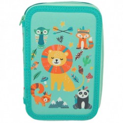 Astuccio 3 Zip Animali